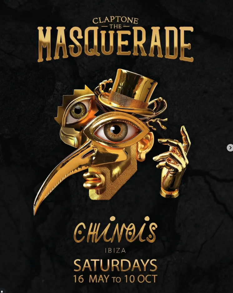 The Masquerade de Claptone regresa a Chinois Ibiza: magia, misterio y house cada sábado